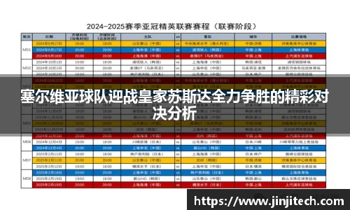 塞尔维亚球队迎战皇家苏斯达全力争胜的精彩对决分析